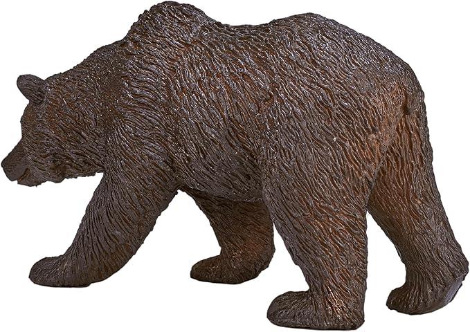 Grizzly Bear Wildlife Animal Toy Figure 11 cm Length Approx Mojo Fun 387216