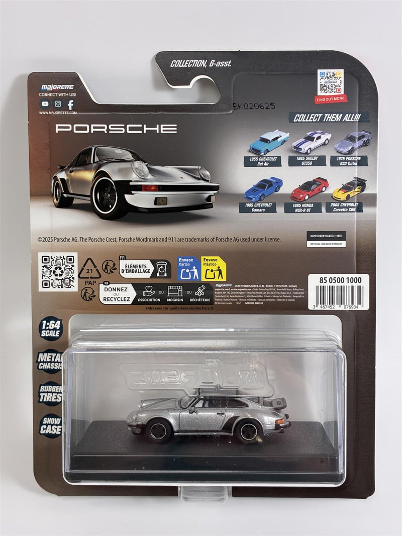 Porsche 930 Turbo 1975 Silver 1:64 Scale Majorette 8505001000