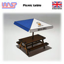 Slot Car Scenery Track Side Picnic Table 3 pack 1:32 Scale Wasp