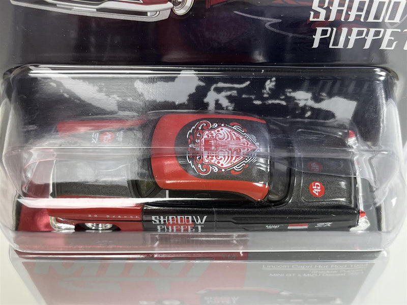 Lincoln Capri Hot Rod 1954 Shadow Puppett 1:64 Scale Mini GT MGT00874BL
