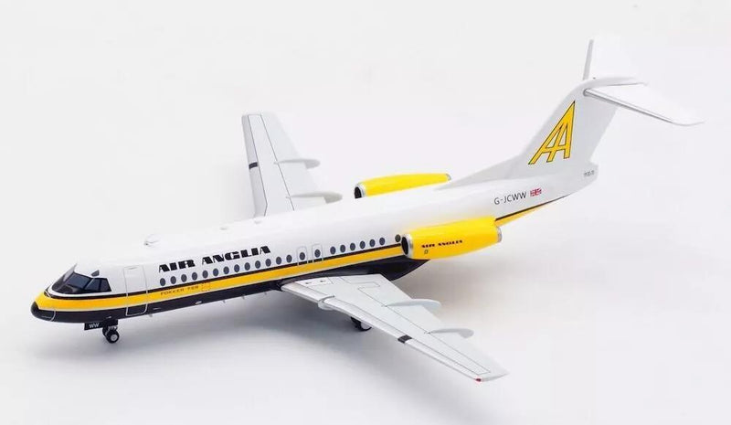 Air Anglia Fokker F-28-4000 Fellowship G-JCWW With Stand 1:200 Scale Inflight200 IFF28AQ1120