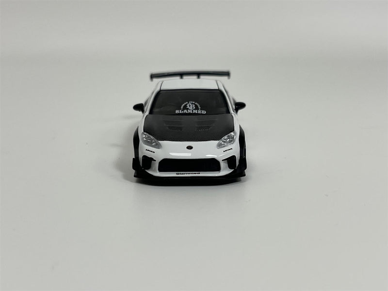 Toyota GR86 LB Nation White RHD 1:64 Scale Mini GT MGT00769R