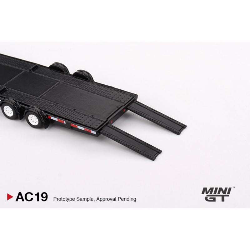 Car Hauler Trailer Type B Black 1:64 Scale Mini GT MGTAC19