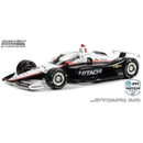 a black and white race car