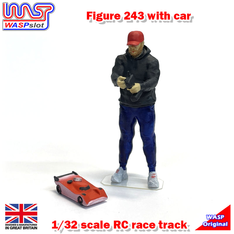 RC On Road Track, Drivers Platform, Figures and Cars 1:32 Scale WASP