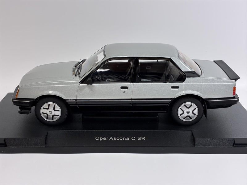 1981 Opel Ascona C SR Silver 1:18 Scale Model Car Group MCG18460