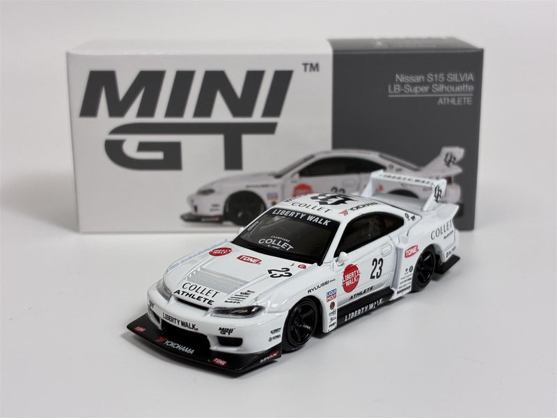 Nissan LB-Super Silhouette S15 Silvia Athlete RHD 1:64 Scale Mini GT MGT01054R
