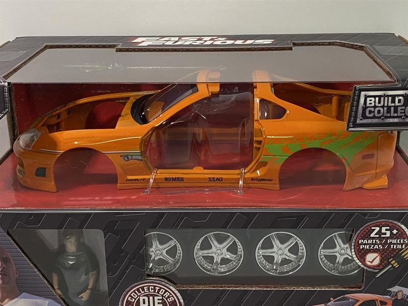 Fast and Furious Brian's Toyota Supra with Figure 1:24 Scale Metal Kit Jada 30699