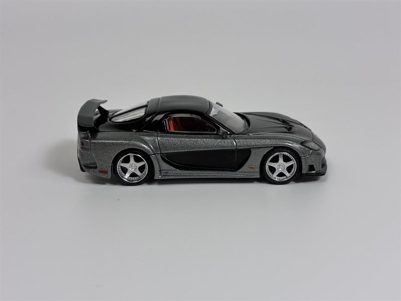 Mazda RX-7 VeilSide Fortune7 Grey RHD 1:64 Scale Mini GT MGT01057R