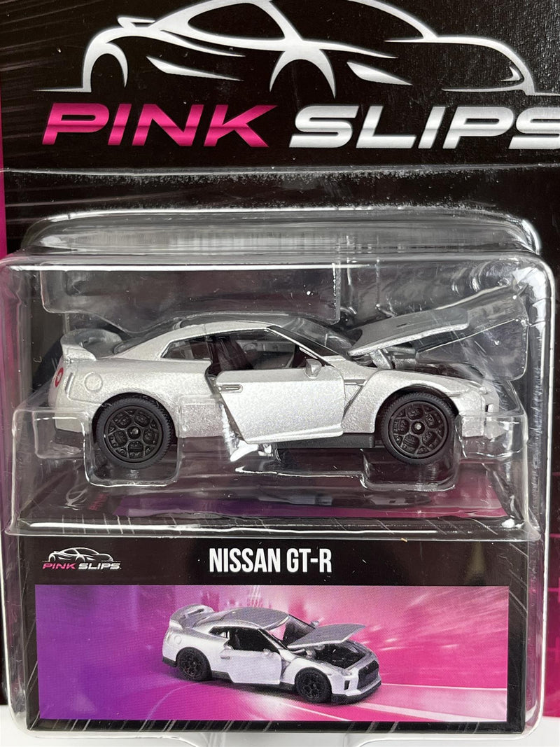 Nissan GT-R Silver 1:64 Scale Pink Slips Jada 213291000