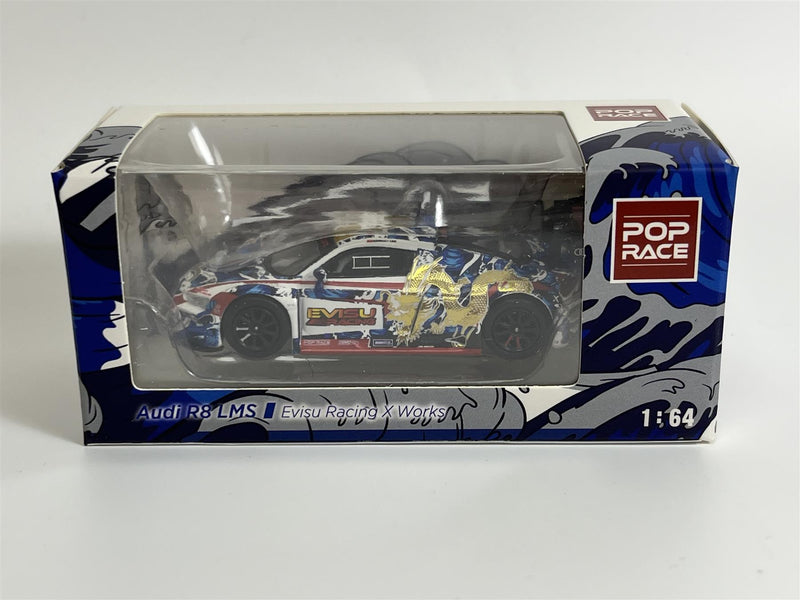 Audi R8 LMS Evisu Racing x Works Macau GP 2020 Marchy Lee 1:64 Pop Race PR64R8LMSEVISU