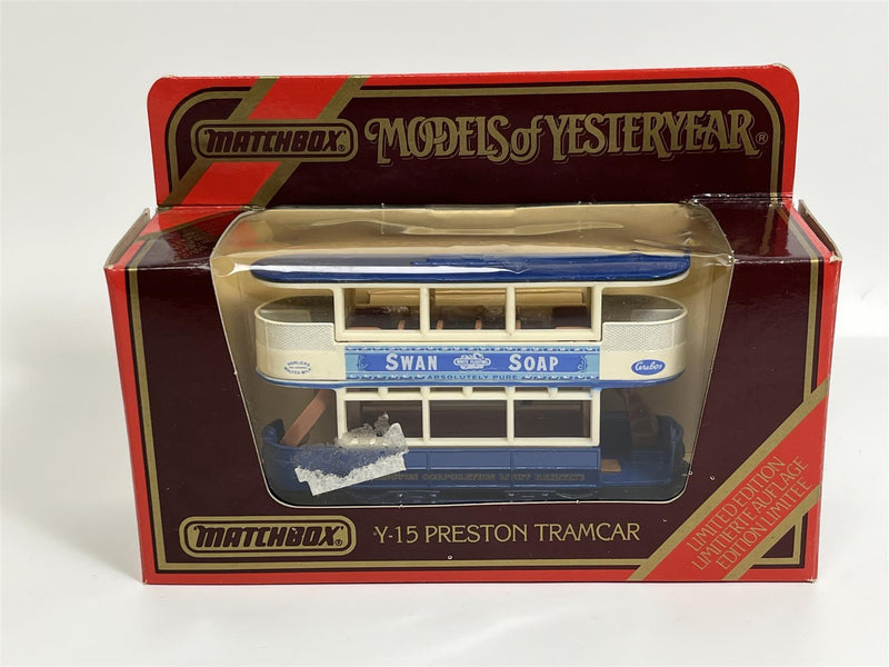 Preston Tramcar Swan Soap 1:87 Scale Models of Yesteryear Matchbox Y15D S6