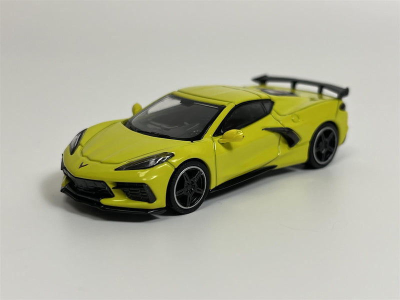 Chevrolet Corvette Stingray 2020 Accelerate Yellow Metallic LHD 1:64 Mini GT MGT00195L