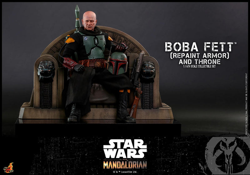 Boba Fett Repaint Armour and Throne Collectible Set 1:6 Scale Hot Toys 908858