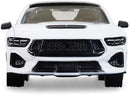 the front of a white car
