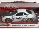 Nissan Skyline 2002 GTR R34 JDM Tuners White 1:24 Jada 36339