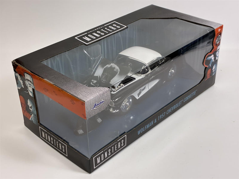 The Wolfman Figure and 1957 Chevrolet Corvette 1:24 Jada 32195