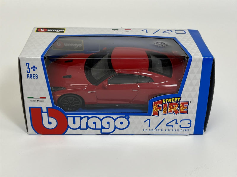 2017 Nissan Skyline GTR Red 1:43 Scale Burago 183000