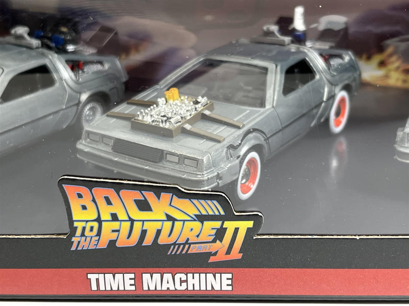 Back To The Future Time Machine 3 Car Set 1:32 Scale Jada 33399