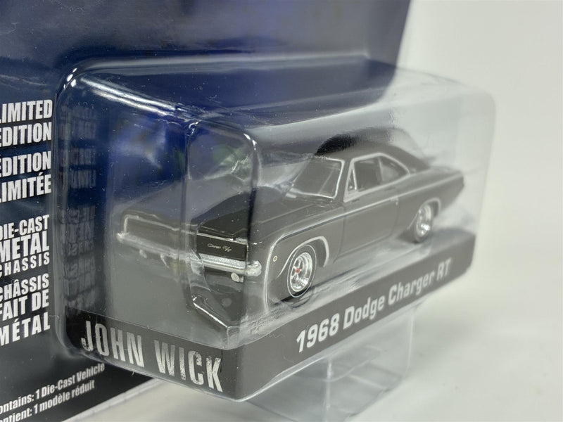 John Wick 1968 Dodge Charger RT Black 1:64 Scale Greenlight 44930E