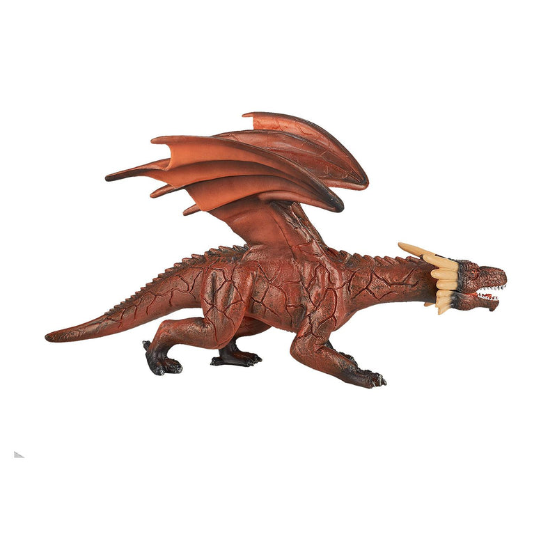 Fire Dragon Fantasy Toy Figure 22 cm Length Approx Mojo Fun 387253
