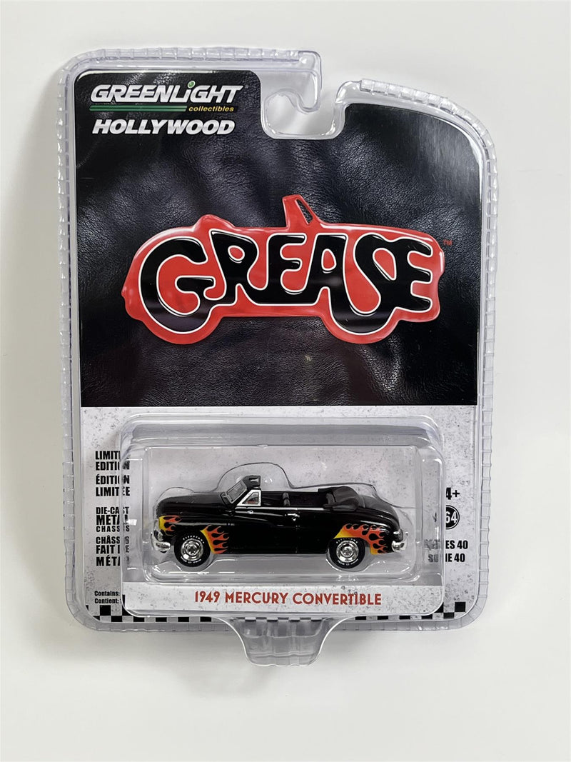 Grease 1949 Mercury Convertible Black 1:64 Scale Greenlight 62010B