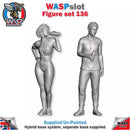 Trackside Unpainted Figures x 2 Scenery Set 136 1:32 Wasp