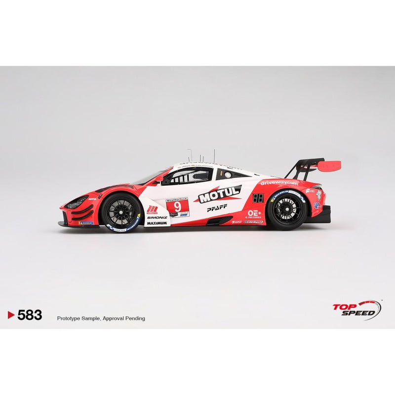 McLaren 720 GT3 Evo No.9 2024 IMSA Motul Course De Monterey 1:18 Topspeed TS0583