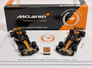 Formula 1 McLaren Team Set of 2 Cars Winner Constructor Season MCL38 2024 Norris and Piastri 1:64 Scale Spark Y418