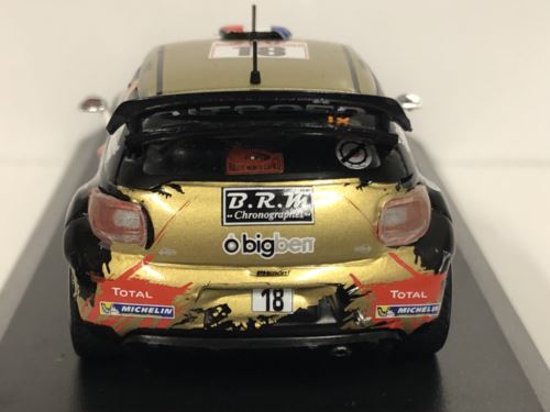 2015 Citroen DS3 WRC No18. S.Chardonnet T. De La Haye Monte Carlo 1:43 Scale