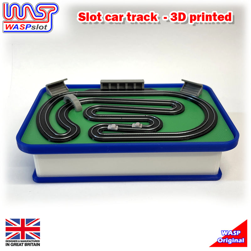 Slot Car Trackside Scenery Slot Car Track Blue 1:32 Scale Wasp