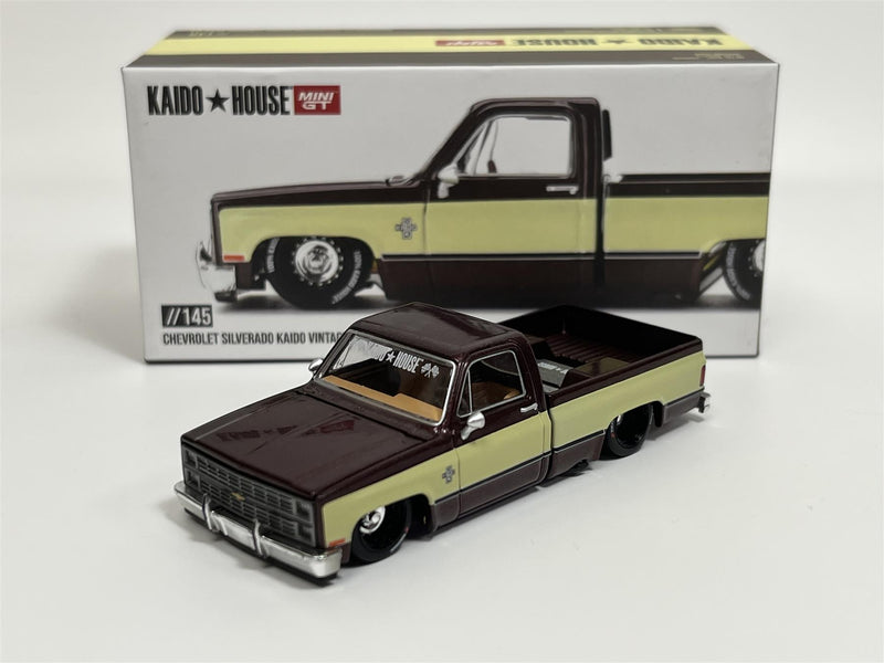 Chevrolet Silverado Kaido House Vintage Spec V1 1:64 Mini GT KHMG145