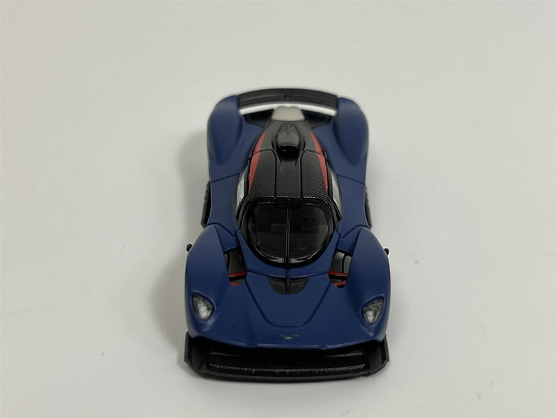 Aston Martin Valkyrie Satin Marina Blue 1:64 Scale Pop Race PR640096