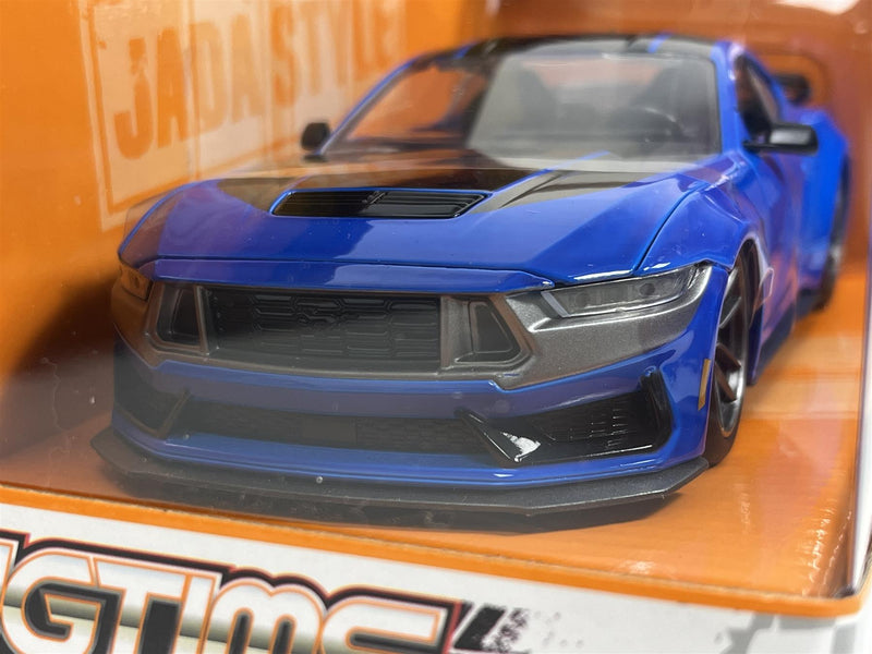 2024 Ford Mustang Dark Horse Blue Bigtime Muscle 1:24 Scale Jada 35276