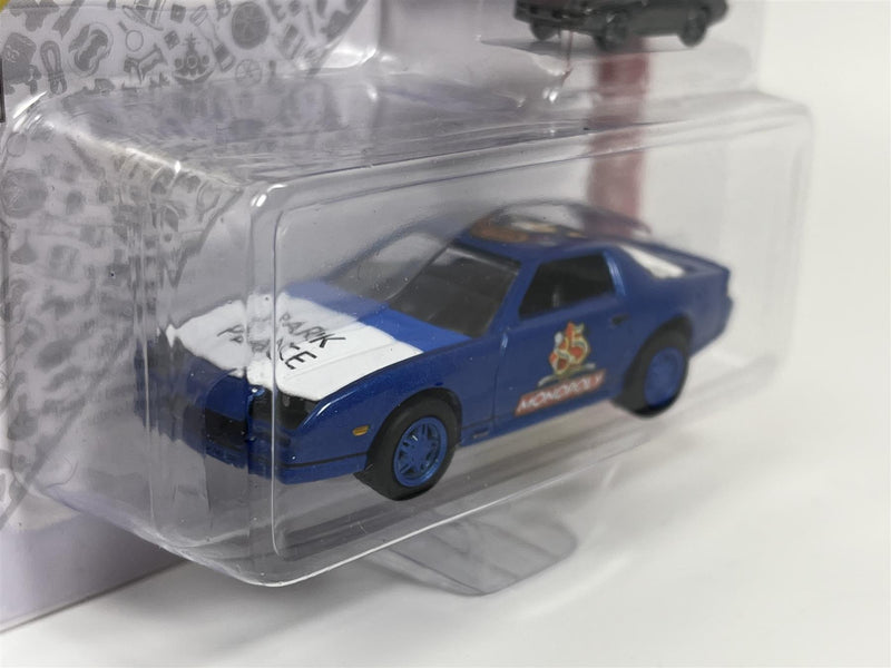 1985 Chevy Camaro Z28 Monopoly Blue 1:64 Johnny Lightning JLPC002