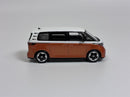 Volkswagen VW ID Buzz Candy White and Energetic Orange LHD 1:64 Mini GT MGT01061L