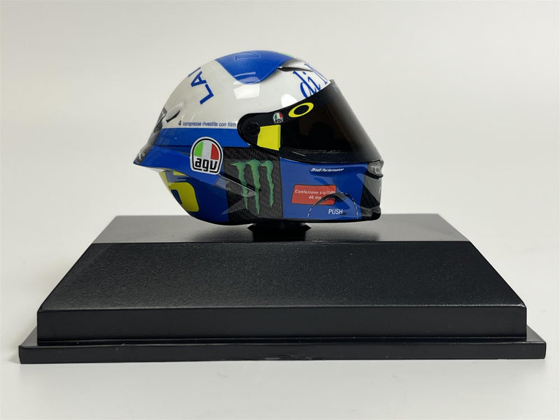 Valentino Rossi AGV Helmet MotoGP Misano Race 2 2020 1:8 Scale Minichamps 399200086