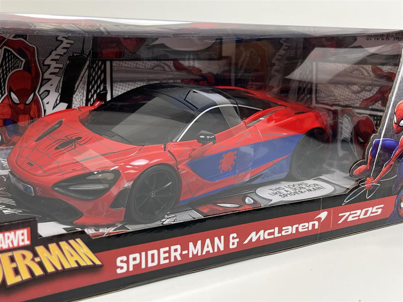 Spiderman Marvel Figure and McLaren 720S 1:24 Jada 253225034 35764