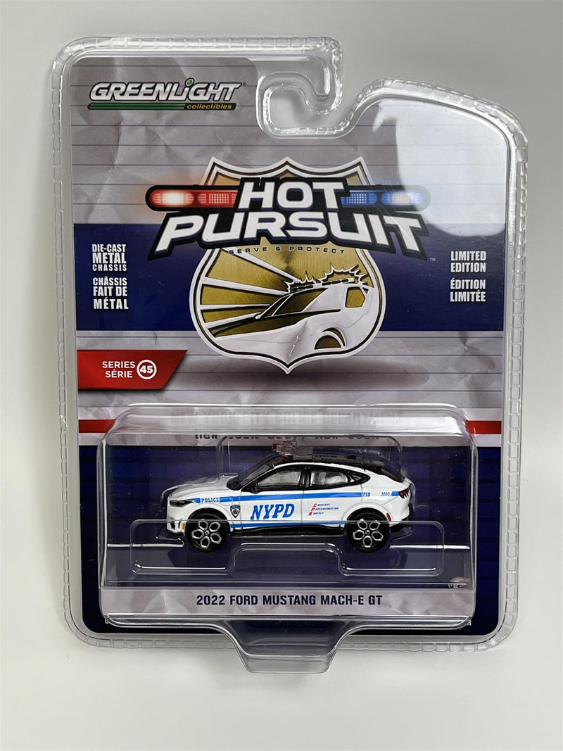 2022 Ford Mustang Mach E GT Hot Pursuit 1:64 Scale Greenlight 43030F