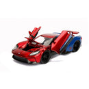 Spider-Man Marvel Figure and 2017 Ford GT 1:24 Scale Jada 99725