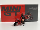 Ducati Panigale V4 S with Ducati Girl 1:64 Scale Mini GT MGT00682L