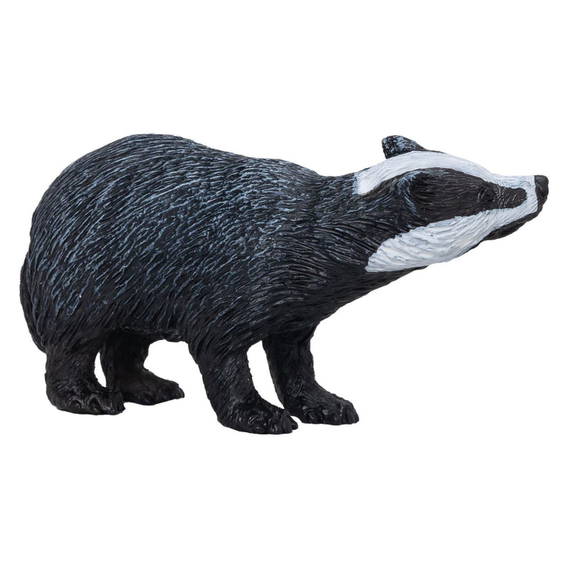 European Badger Wildlife Toy Figure 7 cm Length Approx Mojo Fun 381030