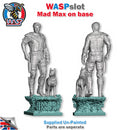 Mad Max and Dog with Base Unpainted Figures 1:24 Scale Wasp