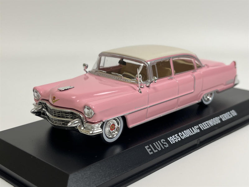 Elvis Presley 1955 Cadillac Fleetwood S 60 and Figure 1:43 Greenlight 86436