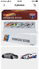 American Scene 5 Car Set With Container 1:64 Hot Wheels Real Riders HFF44 LA10