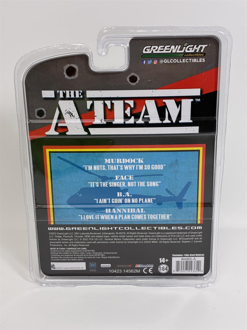 The A Team 1977 Plymouth Fury US Army Police 1:64 Greenlight 44865A