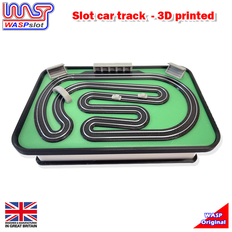 Slot Car Trackside Scenery Slot Car Track Black 1:32 Scale Wasp