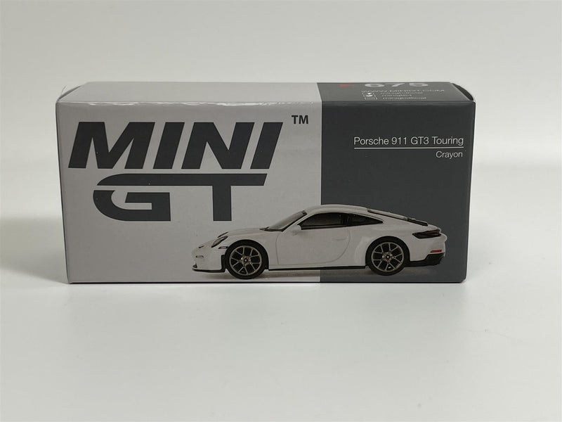 Porsche 911 GT3 Touring Crayon White LHD 1:64 Mini GT MGT00675L