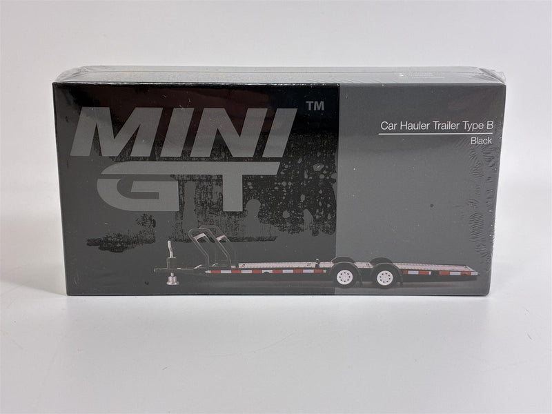 Car Hauler Trailer Type B Black 1:64 Scale Mini GT MGTAC19
