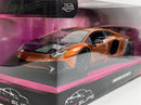 Lamborghini Aventador SV Orange Metallic 1:24 Scale Pink Slips Jada 253293016